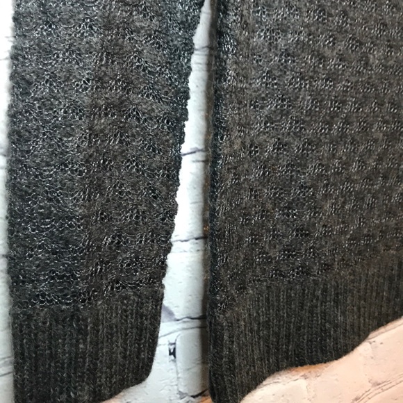 NWT Original Frenchi Gray Knit Sheer Wool Sweater - Picture 9 of 15